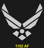 AF01 - AIR FORCE KA-BAR - LASER ENGRAVED - FRONT SIDE - BLACK HANDLE