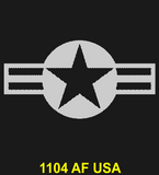 AF03L - AIR FORCE KA-BAR - LASER ENGRAVED - BACK SIDE - LEATHER HANDLE