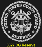 CG80BL - COAST GUARD Comm - "ALWAYS READY" + YOUR PERSONAL ENGRAVING ON THE BACK - LEATHER HANDLE