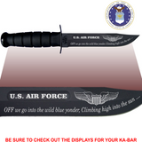 AF86 - AIR FORCE Commemorative - "OFF WE GO" - BLACK HANDLE