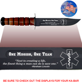 CV88L - CIVILIAN Commemorative - "ONE MISSION" - LEATHER HANDLE
