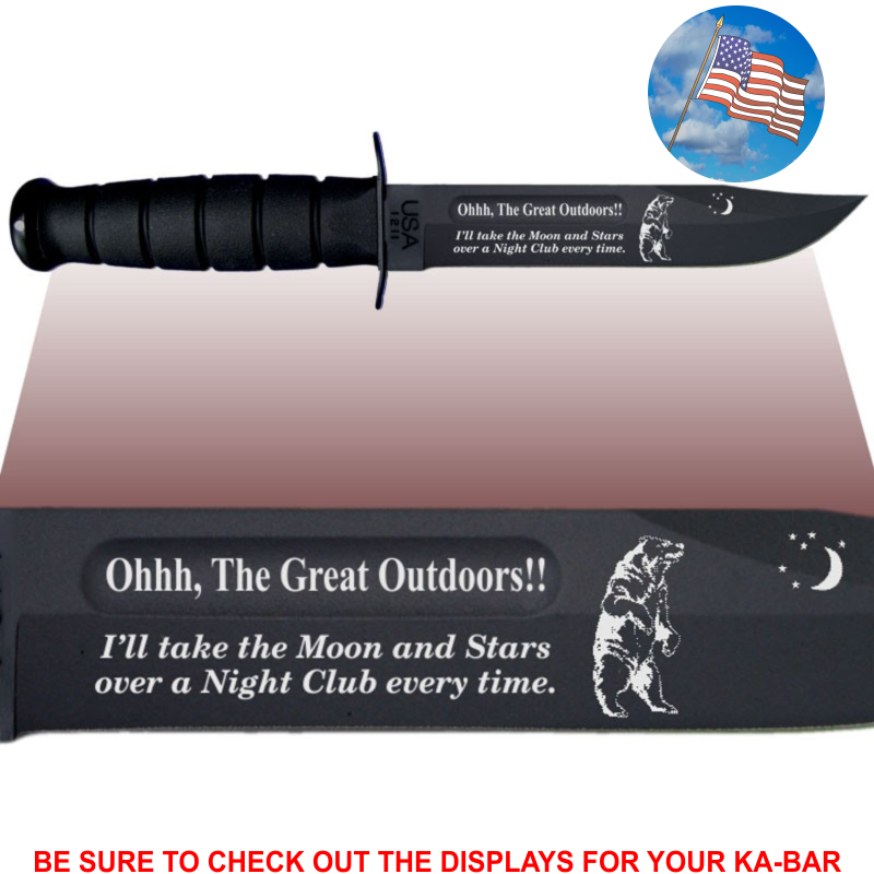 CV90- CIVILIAN Commemorative - “GREAT OUTDOORS” - BLACK HANDLE – Buf’s