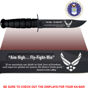 AF80 - AIR FORCE Commemorative - "AIM HIGH - FIGHT TO WIN" - BLACK HANDLE