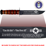 AF84L - AIR FORCE Commemorative - "ONE OVER ALL" - LEATHER HANDLE
