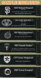 AR82B - ARMY Comm - "DUTY, HONOR, COUNTRY" + YOUR PERSONAL ENGRAVING ON THE BACK