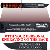 AR84B - ARMY Comm - "RANGERS LEAD" + YOUR PERSONAL ENGRAVING ON THE BACK