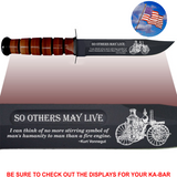 CV82L - CIVILIAN Commemorative - "SO OTHERS MAY LIVE" - LEATHER HANDLE
