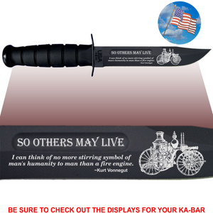 CV82 - CIVILIAN Commemorative - "SO OTHERS MAY LIVE" - BLACK HANDLE