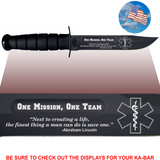 CV88 - CIVILIAN Commemorative - "ONE MISSION" - BLACK HANDLE