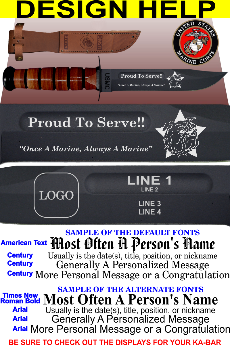 Marine Corps Personal Use Font
