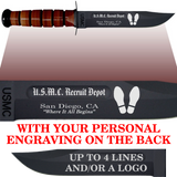 MC84B - MARINE CORPS Comm - "MCRD SAN DIEGO" + YOUR PERSONAL ENGRAVING ON THE BACK