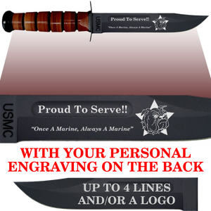 MC88B - MARINE CORPS Comm - "PROUD TO SERVE" + YOUR PERSONAL ENGRAVING ON THE BACK